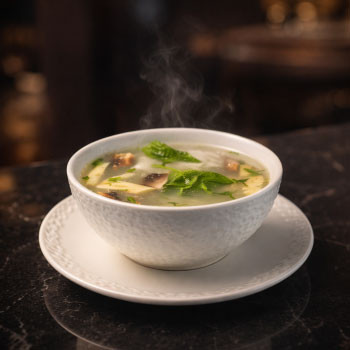 CANTONESE CLEAR SOUP - WITH CHICKEN | 80 kcal